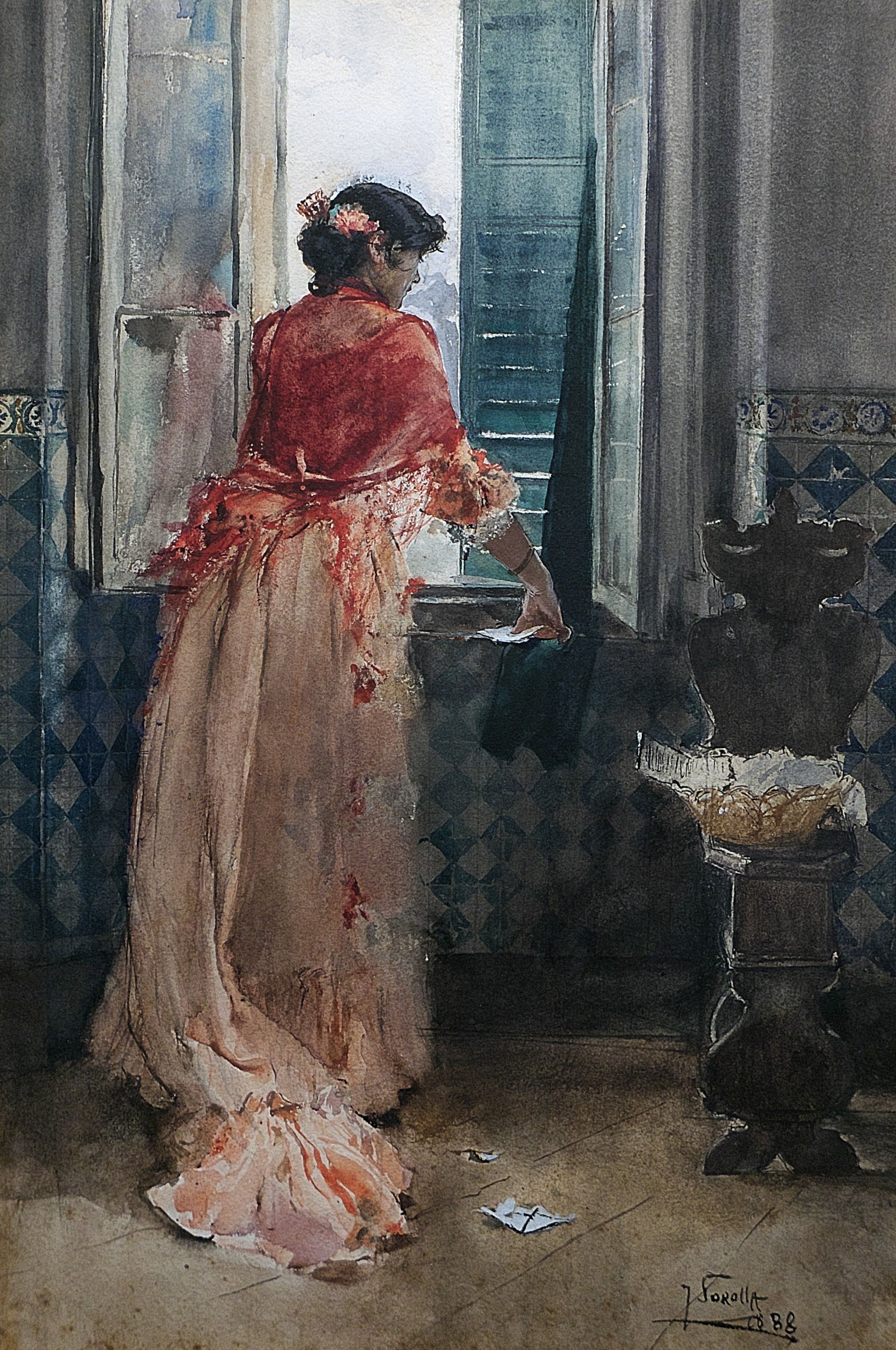 SOROLLA (Joaquin), Clotilde en la ventana - MADONNA, don t cry for me Argentina.jpeg